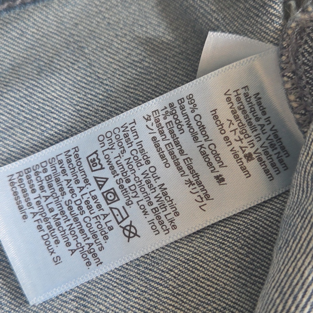 J Crew Blue Utility Denim Button Fly Light Wash Mid-length Shorts sz 30 Like New - Picture 6 of 8